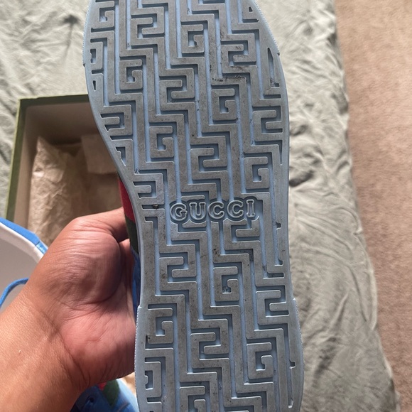 GUCCI Ace 'GG Crystal Canvas - Blue - Picture 4 of 9